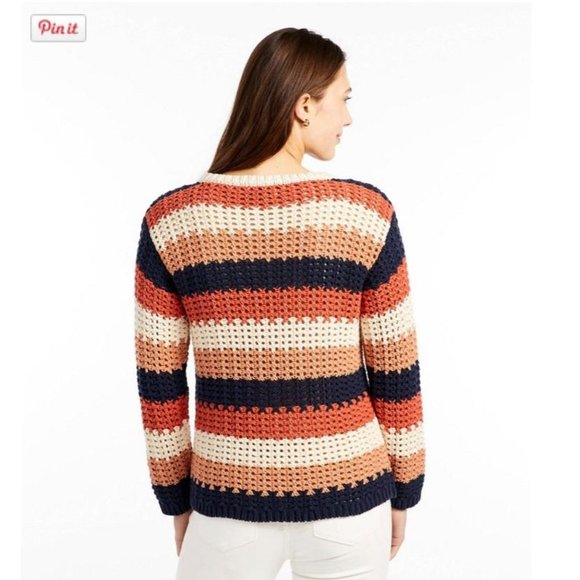 L.L. Bean Signature Bailey Island Cotton Sweater S - Picture 3 of 10